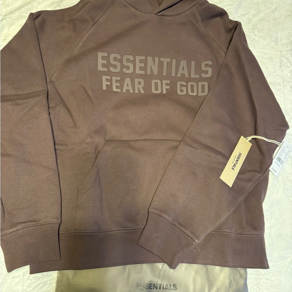 Fear of God ESSENTIALS Plum Hoodie